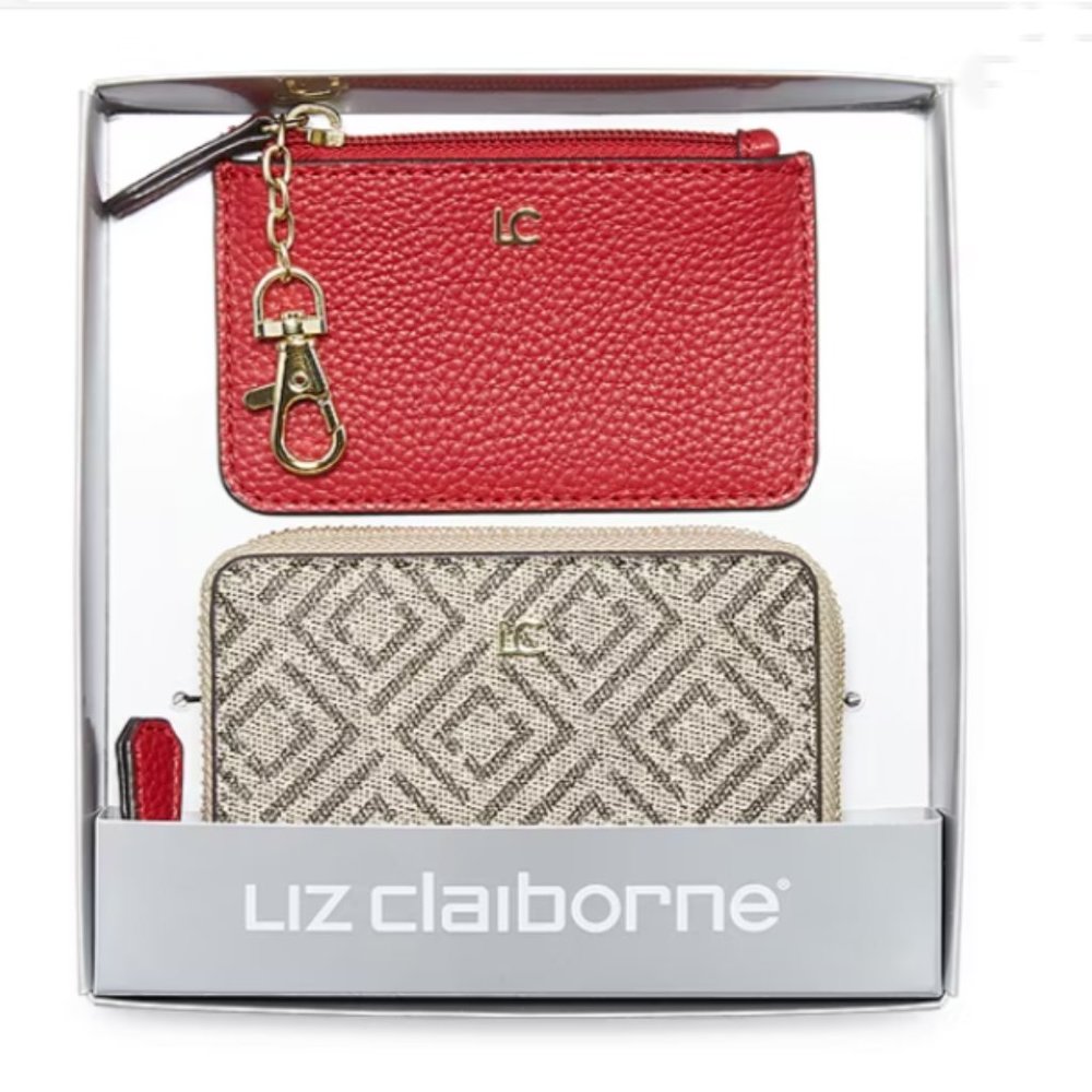 Women's 2 Piece Liz Claiborne Boxed  Wallet Set NWT